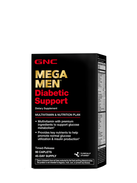 GNC Mega Men® Diabetic Support - 90 Caplets (45 Servings)