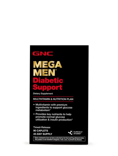 GNC Mega Men® Diabetic Support - 90 Caplets (45 Servings)