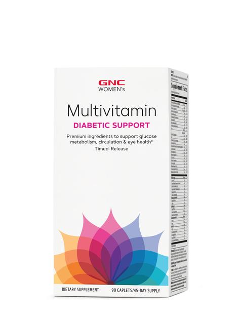 GNC Women's Multivitamin Diabetic Support - 90 Caplets (45 Servings)