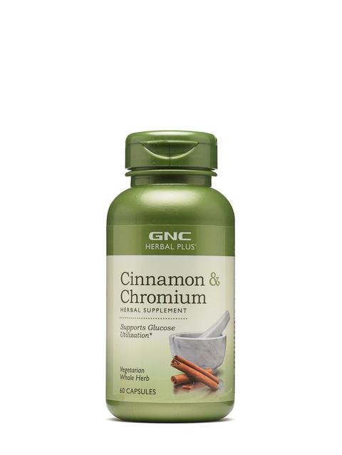 GNC Herbal Plus® Cinnamon & Chromium - 60 Capsules (30 Servings)